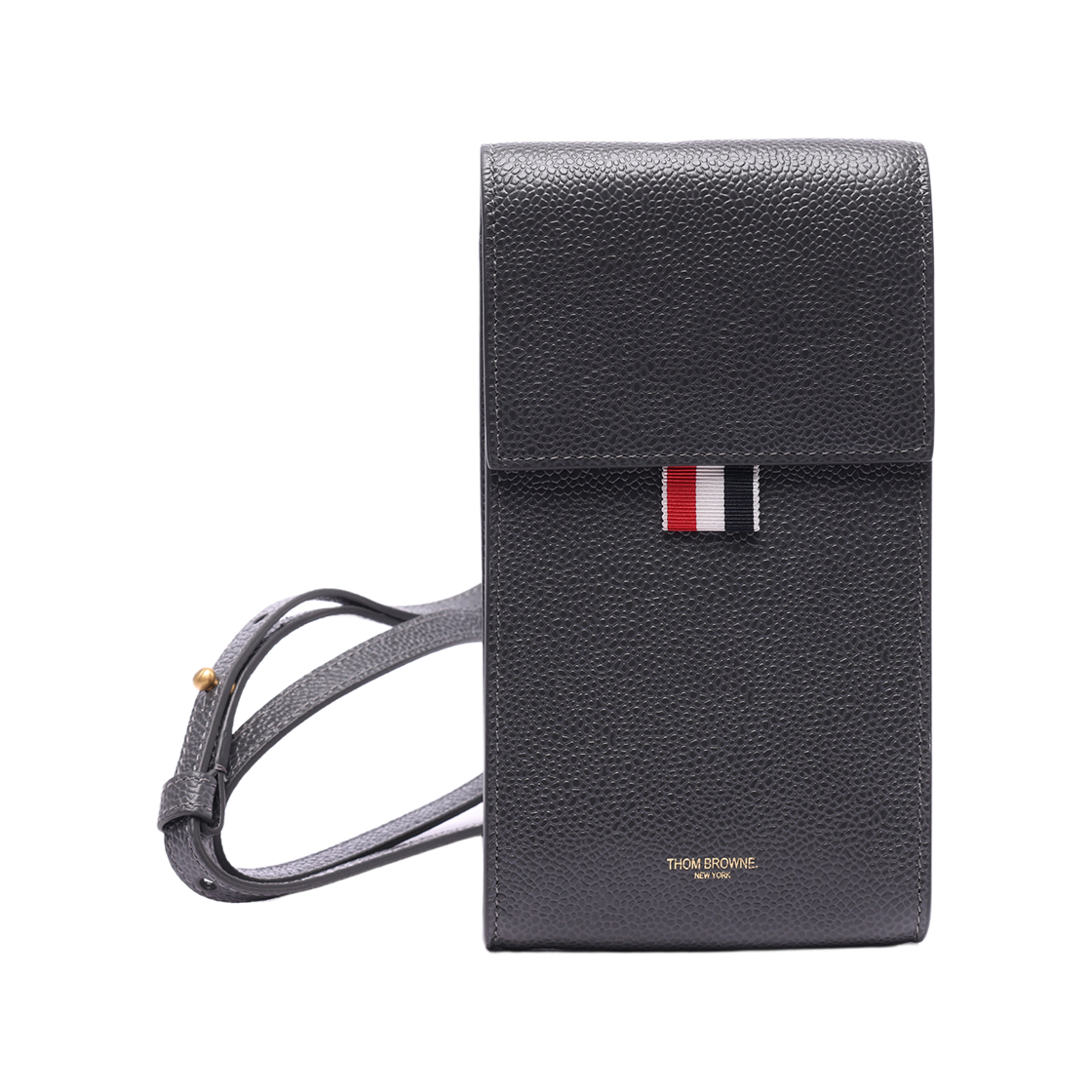 [25% 쿠폰] 톰브라운 스트랩 휴대폰 홀더 블랙 다크 그레이([25% 쿠폰] Thom Browne Strap Phone Holder Dark Grey) - 3