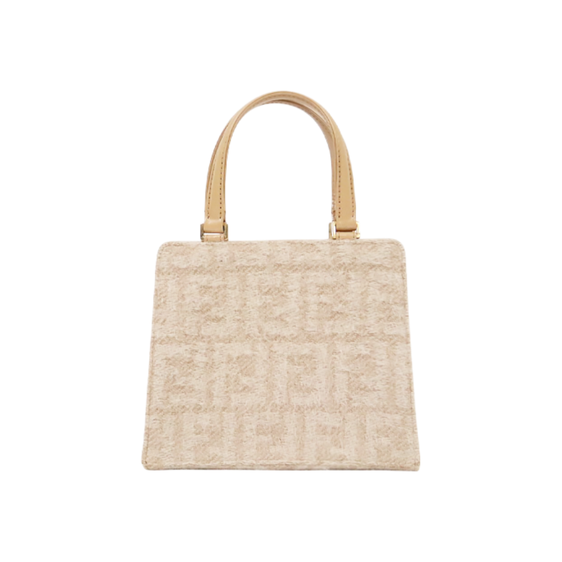 ITISU28PDOLU Fendi Beige Juka Wool Mini Tote Bag C-A59006