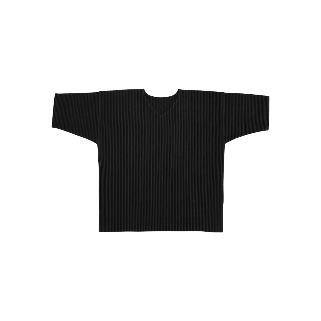 ITU96EEERT4K Issey Miyake Black Homme Plisse Short Sleeve C-C65858