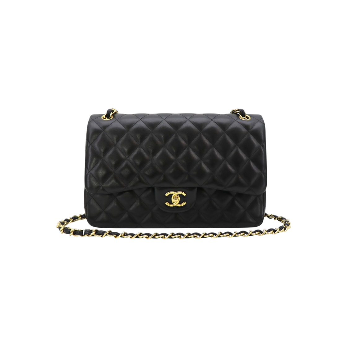 IT8SR8ML4LIW Chanel Classic Large Lambskin Gold Hardware