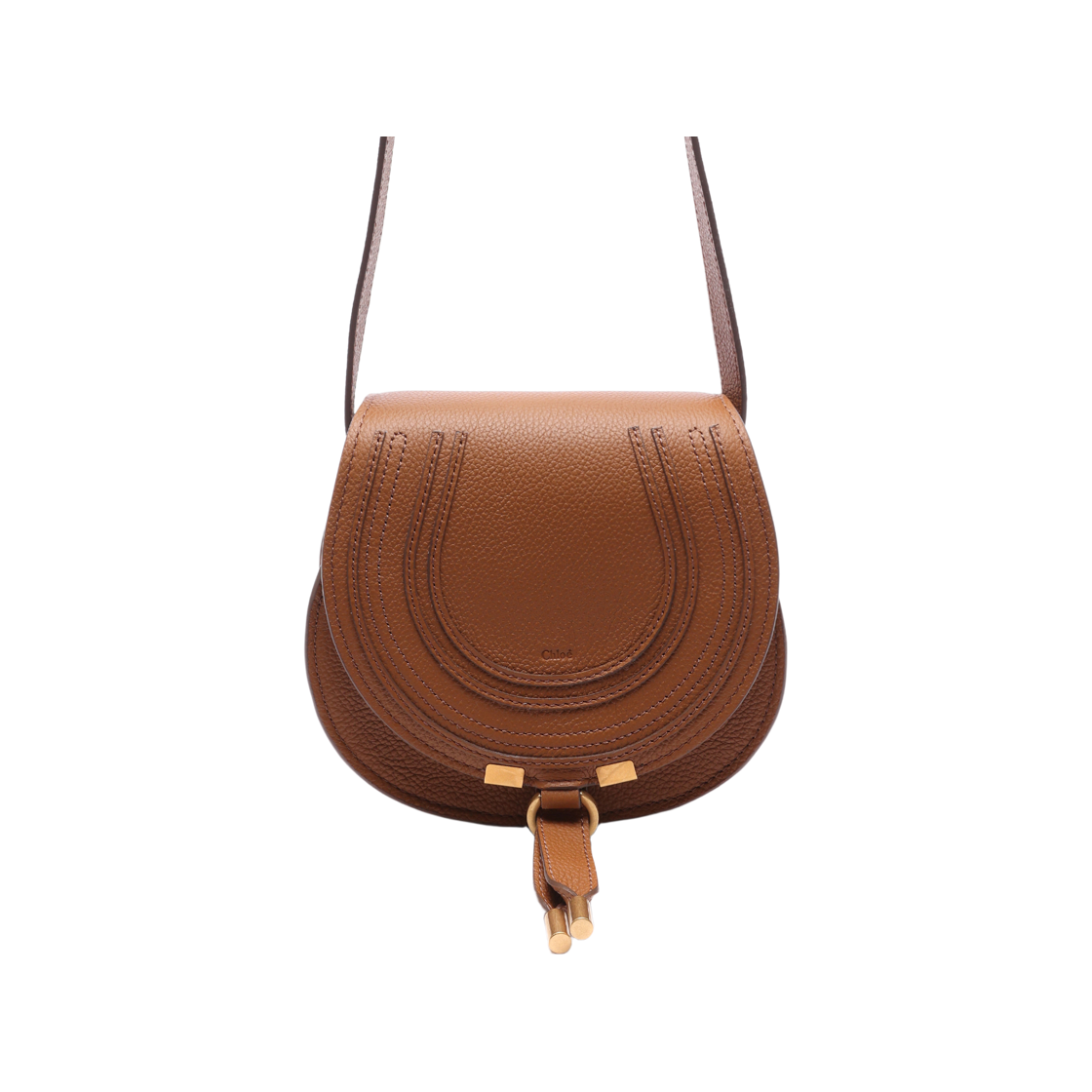 CHC22AS680I31 207 23F [25% 쿠폰] Chloe Marcie Small Saddle Bag Pottery Brown