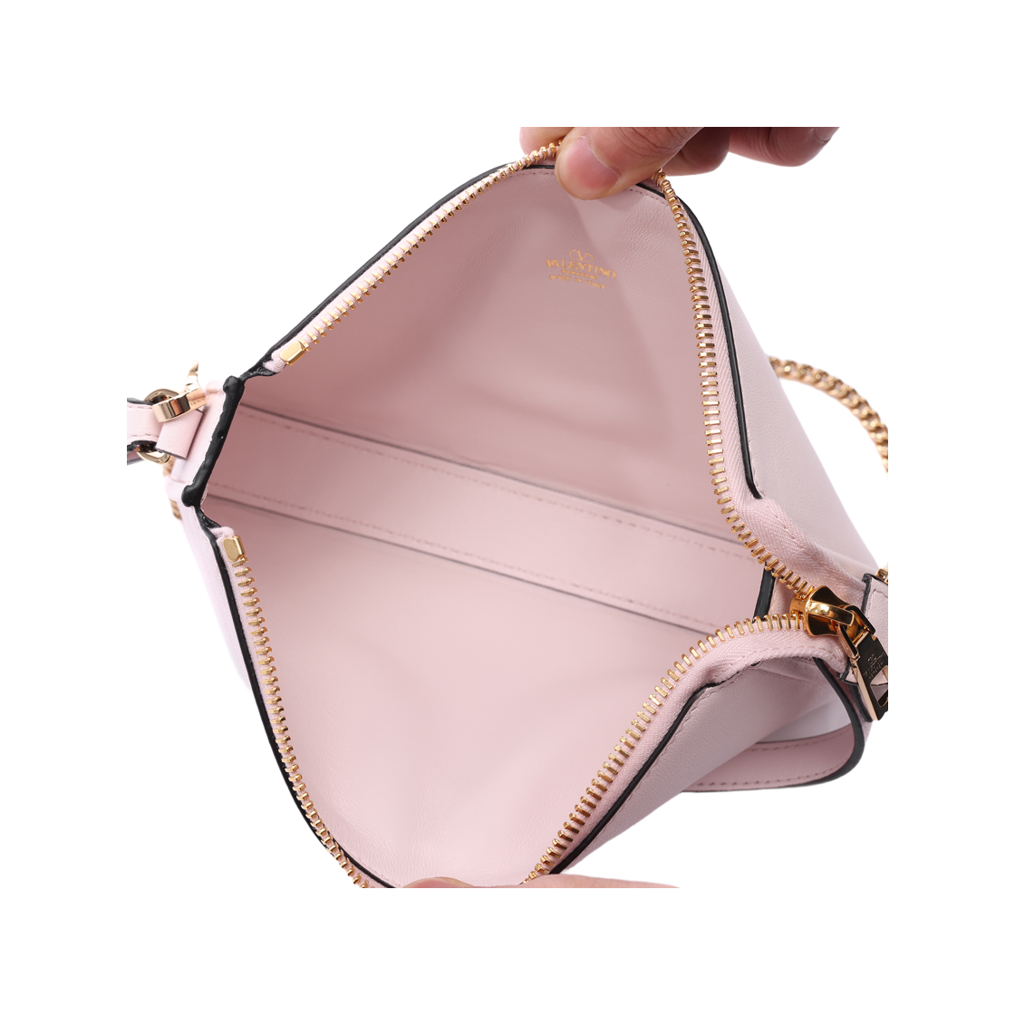 [25% 쿠폰] 발렌티노 브이로고 시그니쳐 미니 크로스바디백 라이트 핑크([25% 쿠폰] Valentino Vlogo Signature Mini Crossbody Bag Light Pink) - 6