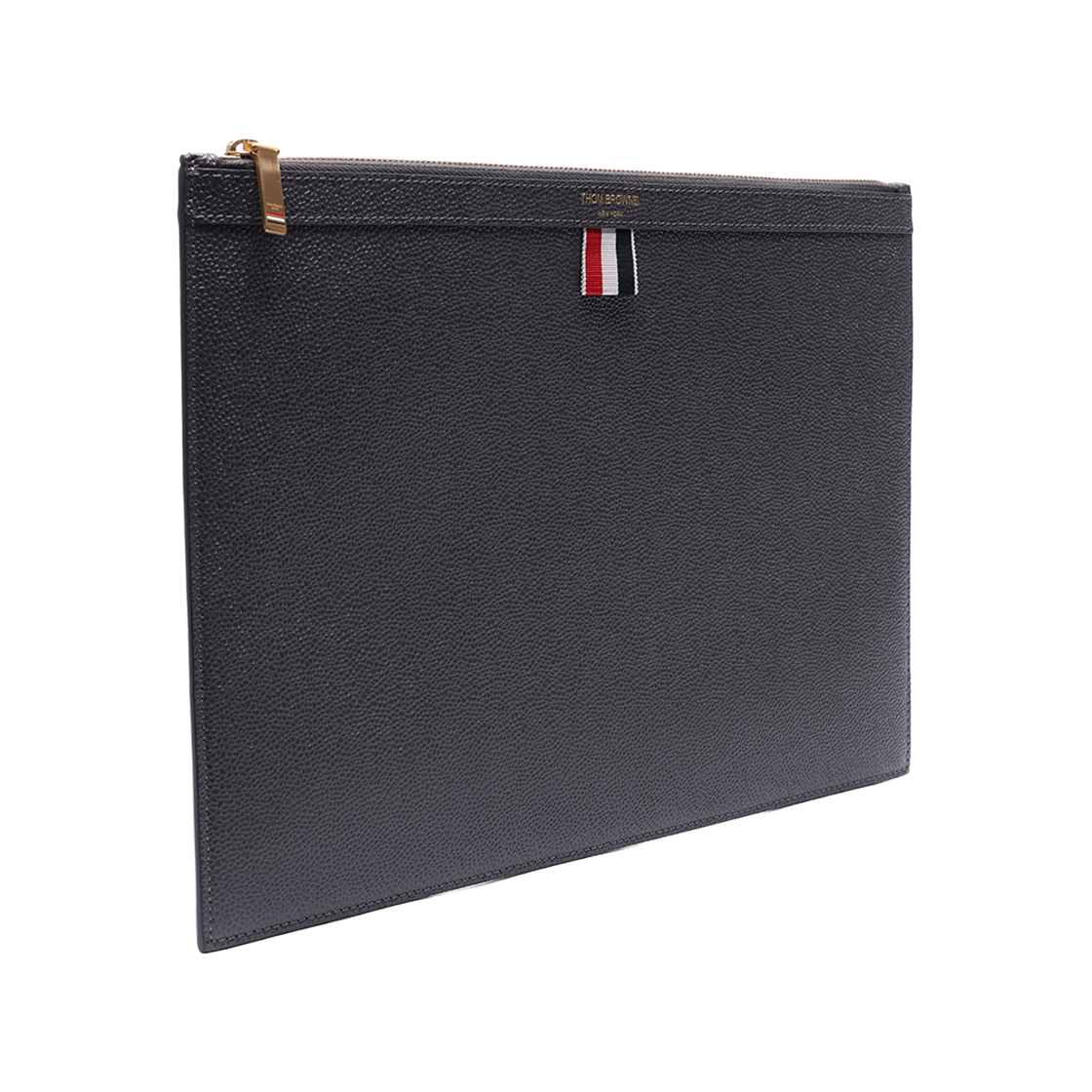 [25% 쿠폰] 톰브라운 페블 그레인 레더 도큐먼트 홀더 다크 그레이([25% 쿠폰] Thom Browne Pebble Grain Leather Document Holder Dark Grey) - 4