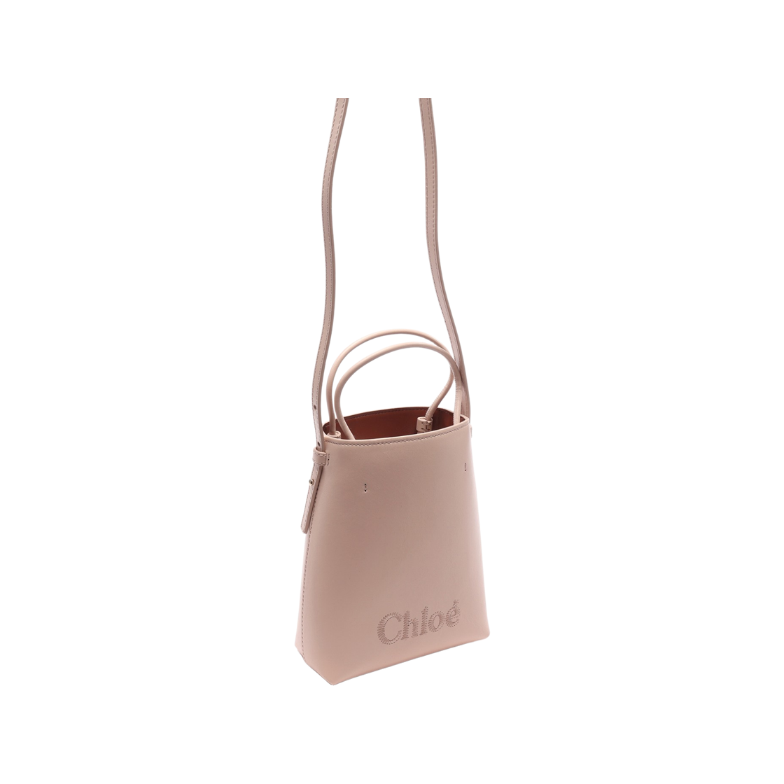 [25% 쿠폰] 끌로에 센스 마이크로 토트백 시멘트 핑크([25% 쿠폰] Chloe Sense Micro Tote Bag Cement Pink) - 3