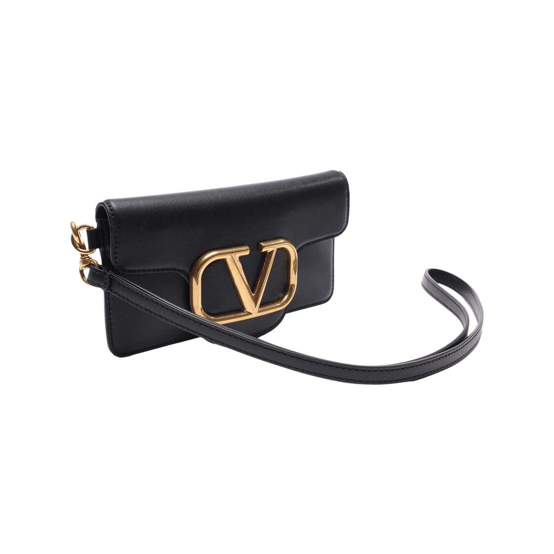 [25% 쿠폰] 발렌티노 넥 스트랩 로고 폰 케이스 블랙([25% 쿠폰] Valentino Logo Phone Case with Neck Strap Black) - 3