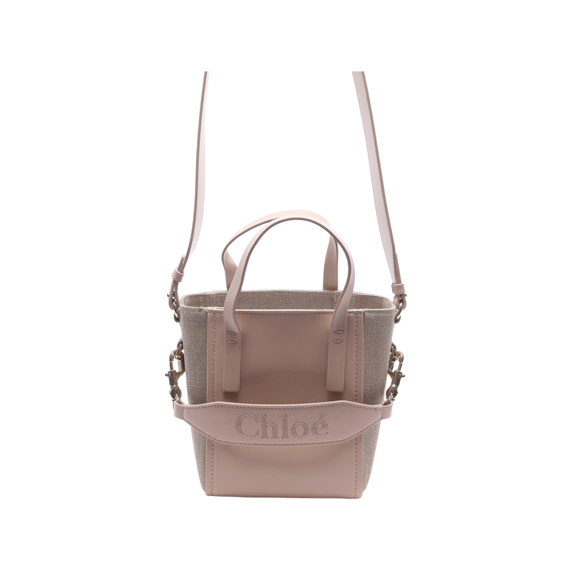 CHC23AS425L16 26Z 23F [25% 쿠폰] Chloe Sense Small Tote Bag Powder Beige