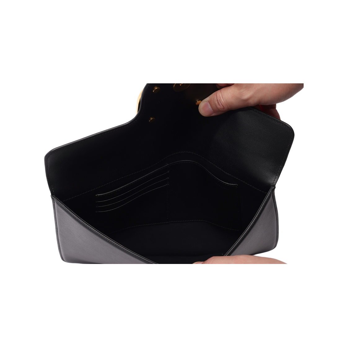 [25% 쿠폰] 발렌티노 브이로고 시그니쳐 카프스킨 클러치 블랙([25% 쿠폰] Valentino Vlogo Signature Calfskin Clutch Black) - 6
