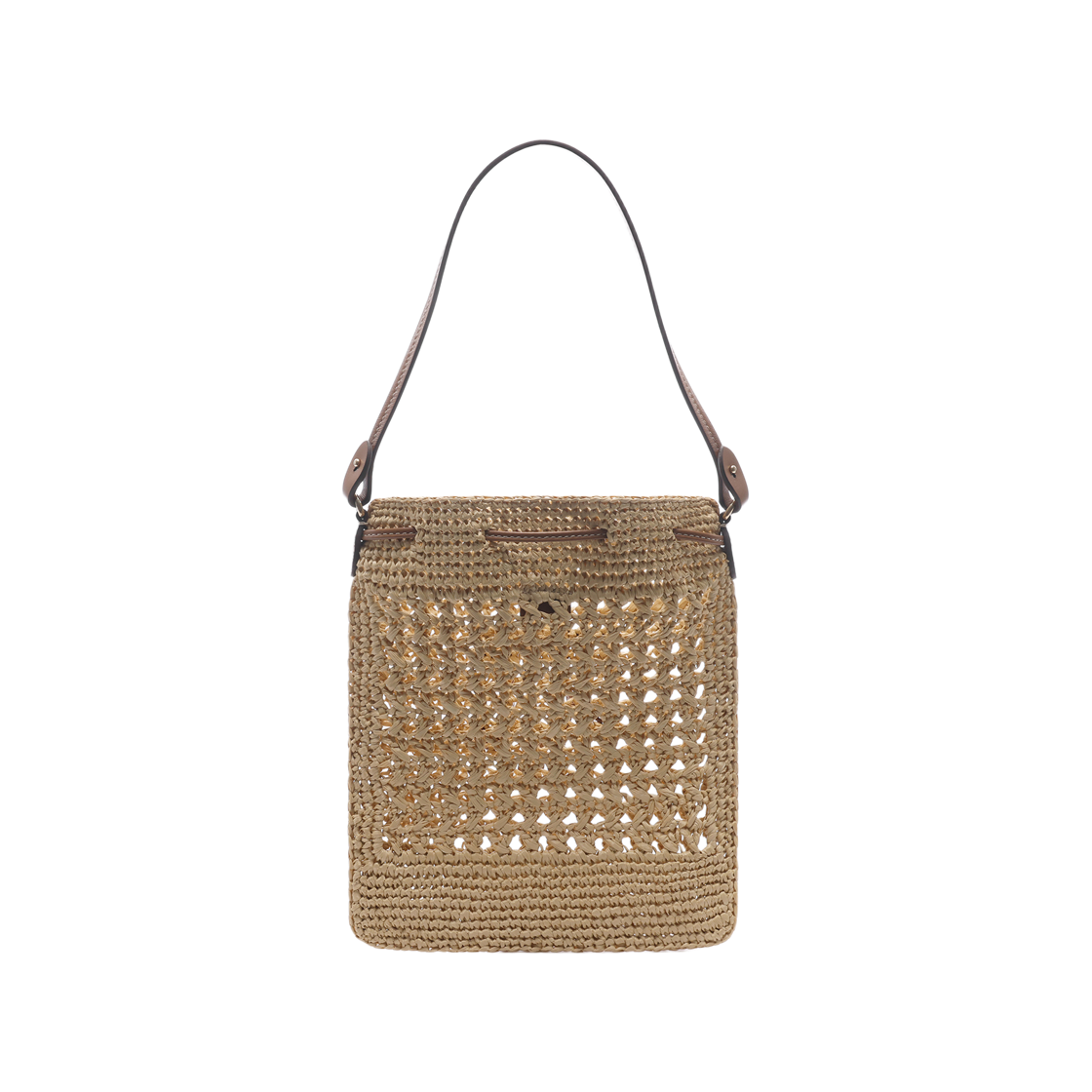 [25% 쿠폰] 미우 미우 우븐 패브릭 미니백 베이지 꼬냑([25% 쿠폰] Miu Miu Woven Fabric Mini Bag Beige Cognac) - 4