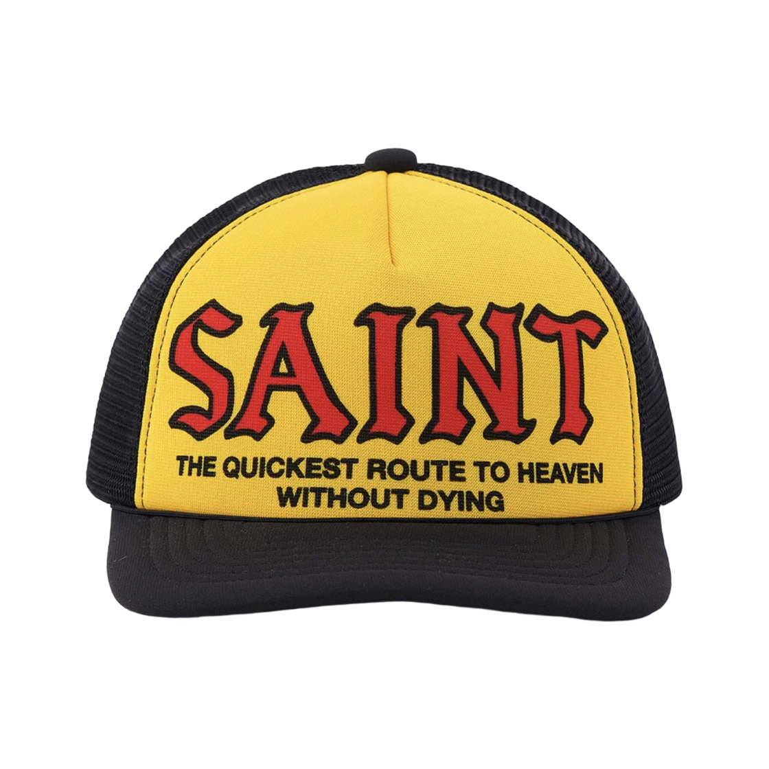 - Saint Mxxxxxx Mesh Cap Saint Yellow Black - 26AW