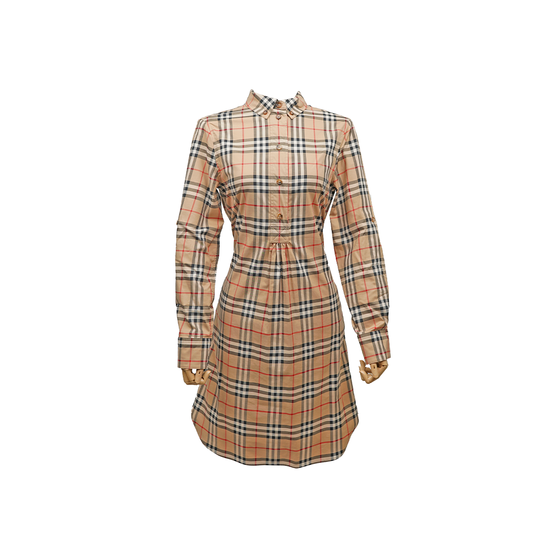 ITIVWMWGH4JT Burberry Giovanna Vintage Check Cotton Shirt Dress 8024585