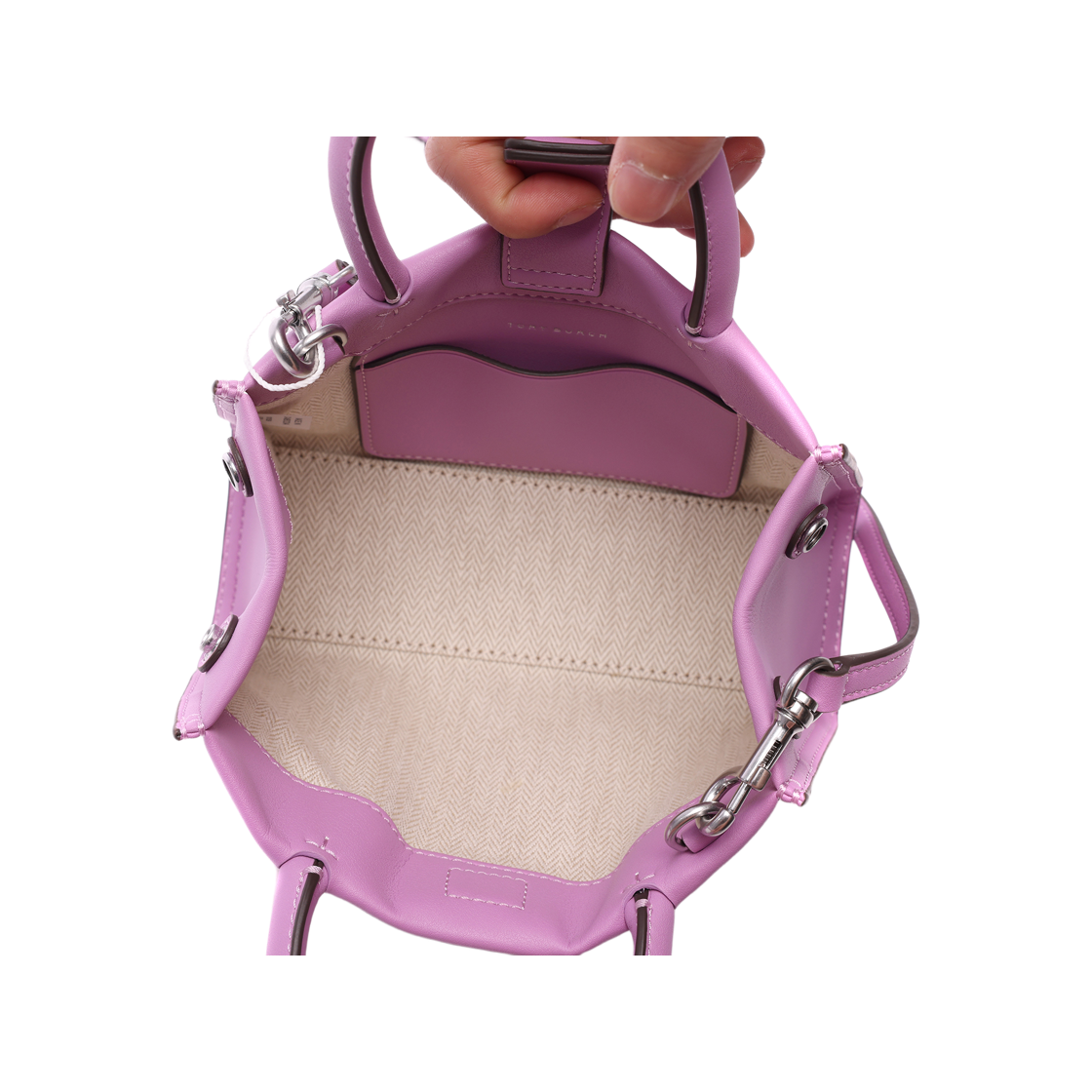 [25% 쿠폰] 토리버치 엘라 바이오 미니 토트백 브라이트 아메시스트([25% 쿠폰] Tory Burch Ella Bio Mini Tote Bright Amethyst) - 6