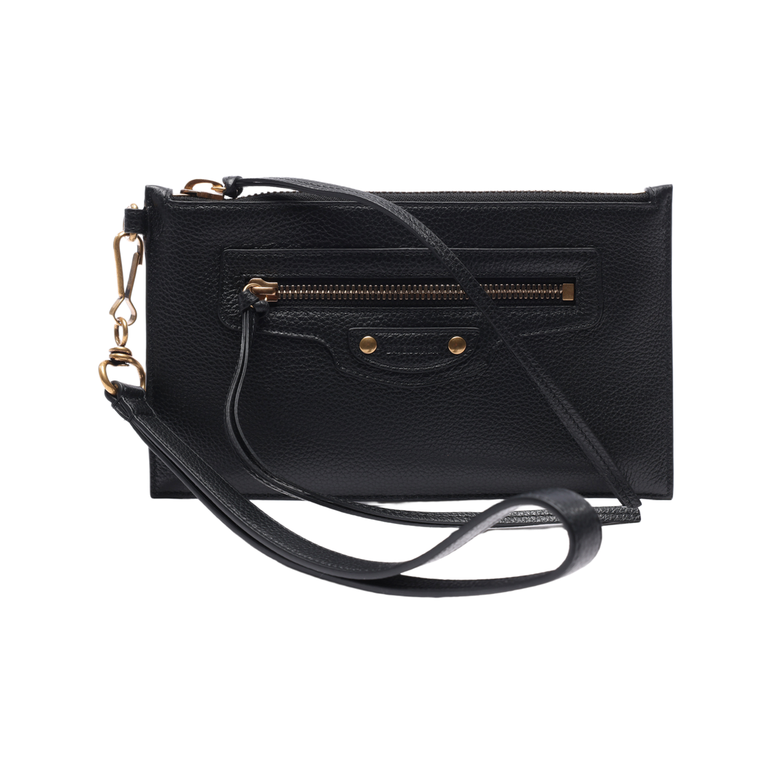655248_15Y0I_1000_21F [25% 쿠폰] Balenciaga Grained Calfskin Neo Classic XS Pouch Black