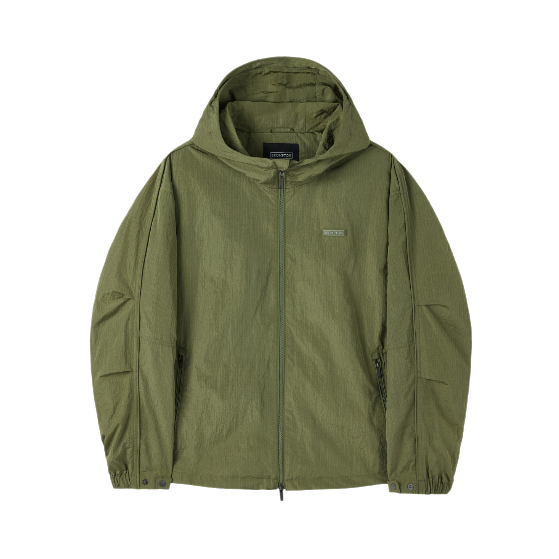 P253UJP101055 BROMPTON LONDON Explore Hood Jumper Khaki