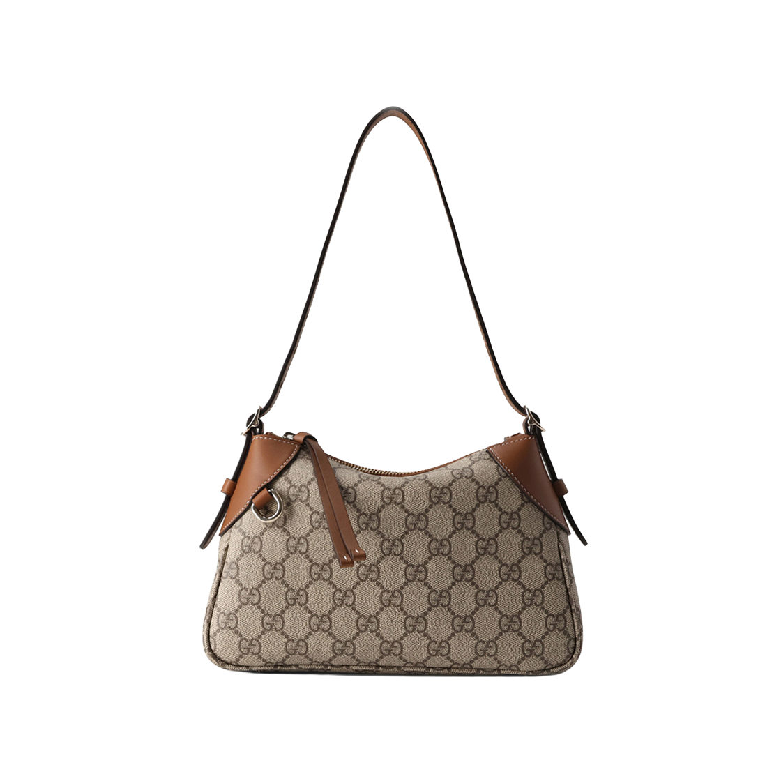 815218 FAEAA 9762 [25% 쿠폰] Gucci GG Emblem Small Shoulder Bag Beige Ebony