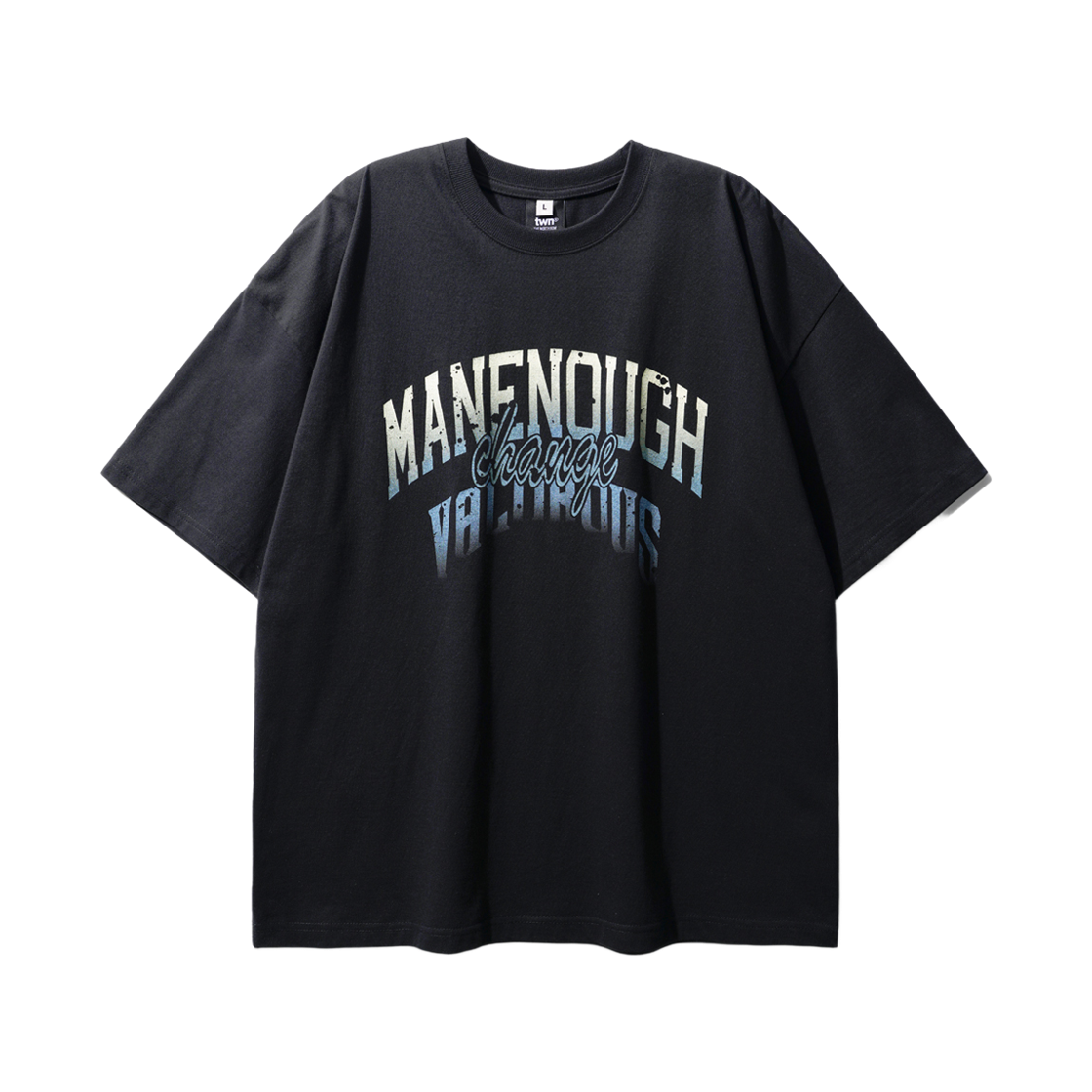티떠블유엔 맨인어프 반팔 블랙 HHST3563(TWN Manenough Short Sleeve Black HHST3563)