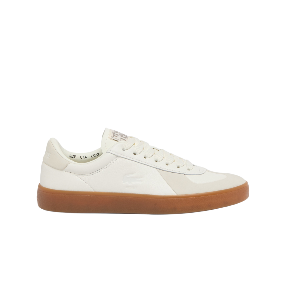 51SFA0088-40F (W) Lacoste Baseshot Pro Leather Sneakers Beige Gum