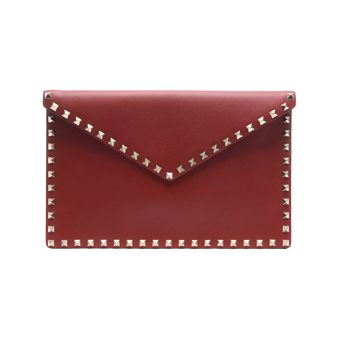 RW2P0P56_BOL_0RO_19S [25% 쿠폰] Valentino Rockstud Calfskin Pouch Rosso Valentino
