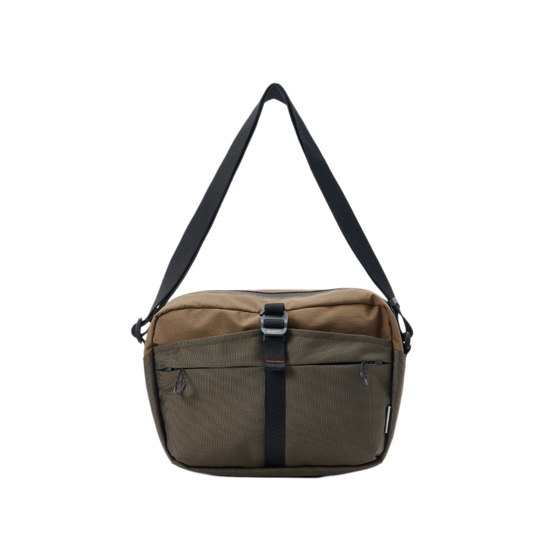 P255ACR110080 BROMPTON LONDON 6-Shaped Ring Detail Cross Bag Brown