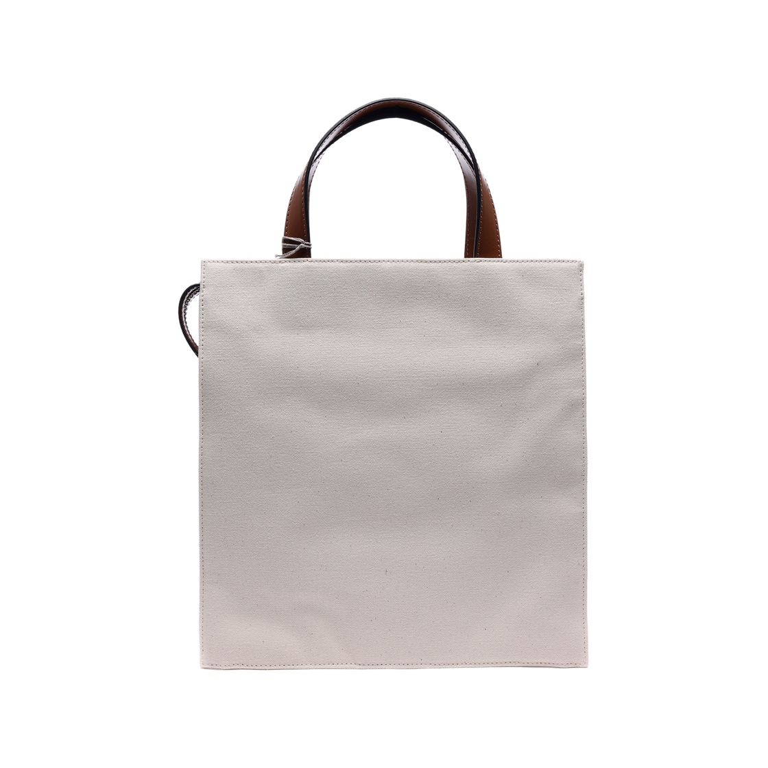 [25% 쿠폰] 마르니 코튼 레더 토트백 브라운 내츄럴([25% 쿠폰] Marni Cotton Leather Tote Bag Brown Natural) - 4