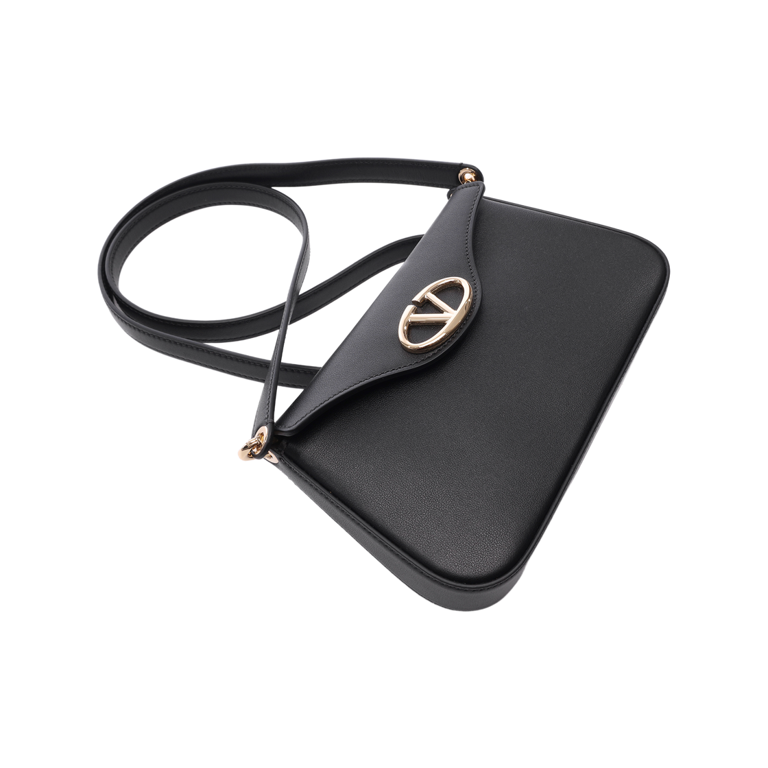 [25% 쿠폰] 발렌티노 브이로고 시그니쳐 레더 숄더백 블랙([25% 쿠폰] Valentino Vlogo Signature Leather Shoulder Bag Black) - 5