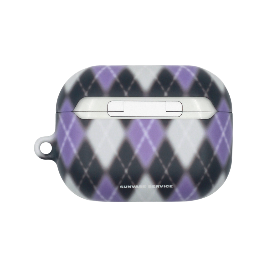 선베이스서비스 아가일 블러 케이스 퍼플 (에어팟)(sunvase service ARGYLE BLUR CASE_PURPLE (airpods)) - 2