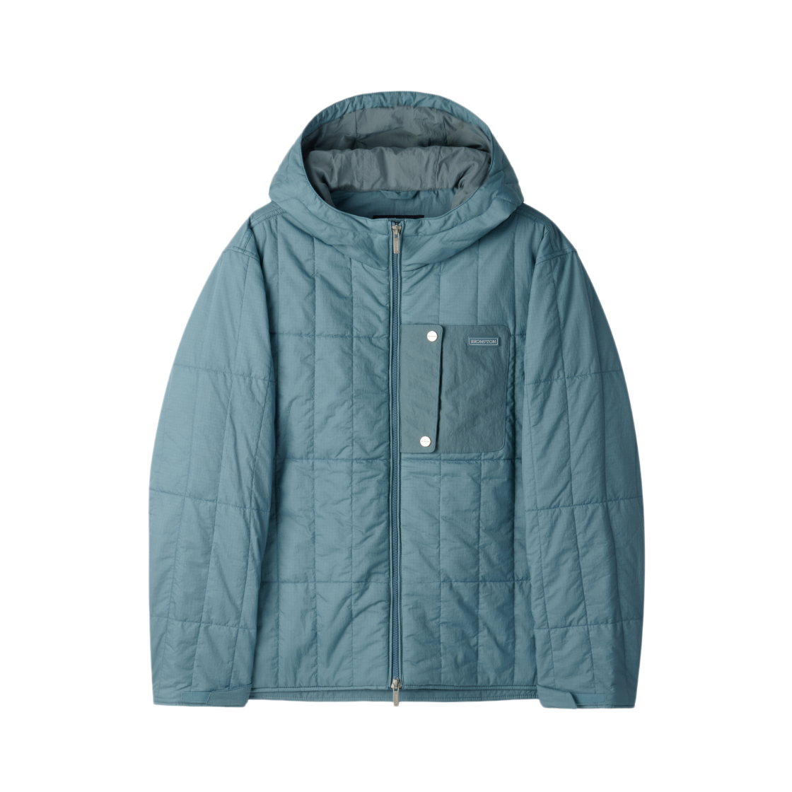 P254UPD130059 BROMPTON LONDON Square-Quilted Padded Jumper L Blue