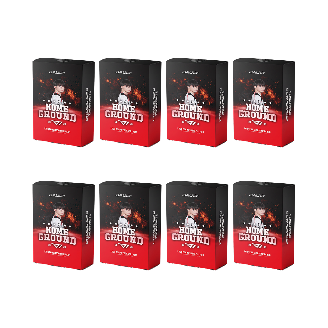 볼트 트레이딩 카드 2026 T1 홈그라운드 에디션 8 박스 (80팩)(Bault Trading Card 2026 T1 Homeground Edition 8 Boxes (Pack of 80))