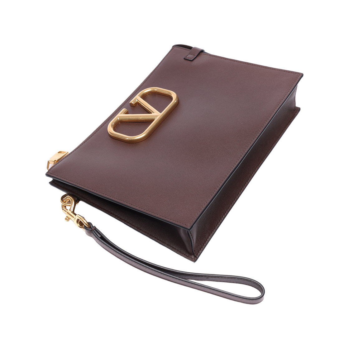 [25% 쿠폰] 발렌티노 브이로고 시그니쳐 카프스킨 파우치 브라운([25% 쿠폰] Valentino Vlogo Signature Calfskin Pouch Brown) - 5