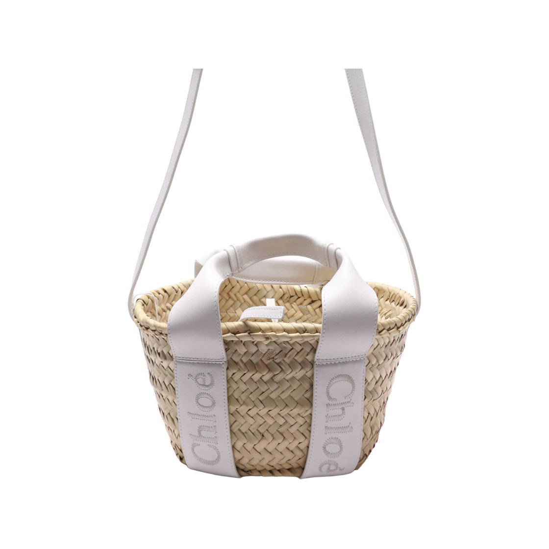 CHC23SS304J66 106 23S [25% 쿠폰] Chloe Sense Small Basket Crystal White