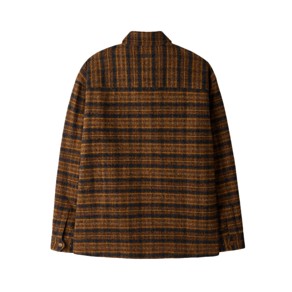 브롬톤 런던 우븐 패치 플란넬 셔킷 오렌지(BROMPTON LONDON Woven Patch Flannel Shacket Orange) - 2