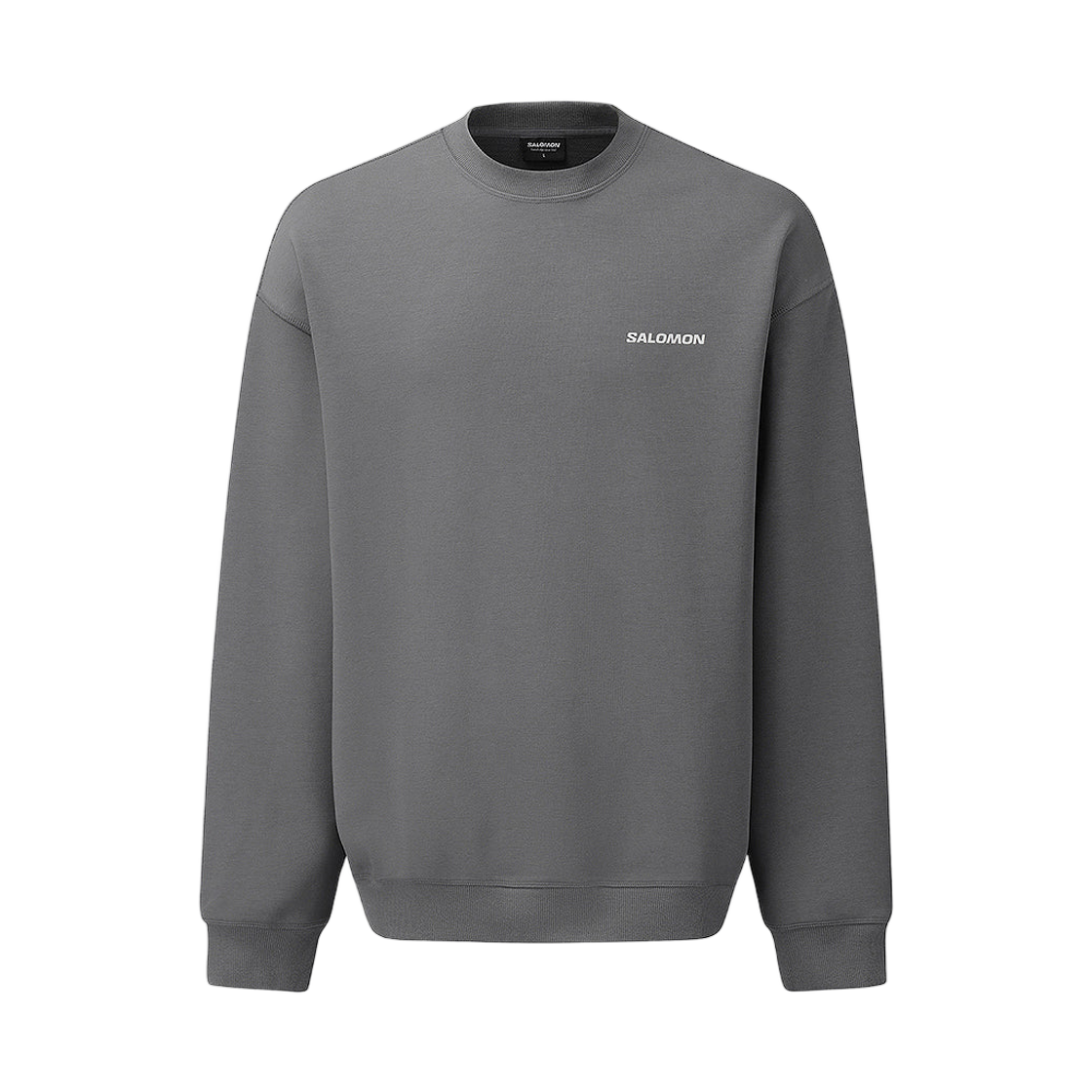 LD0389300 Salomon UNI Contrast Mapping Sweatshirt Cool Charcoal