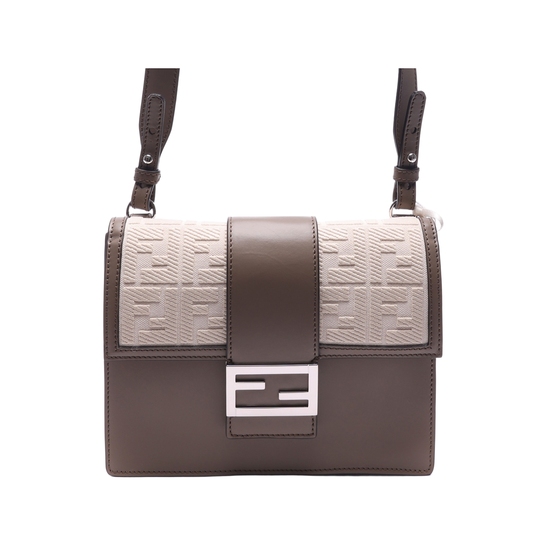 7VA524_A9P6_F1GM9_22S [25% 쿠폰] Fendi Leather Flat Baguette Bag Brown