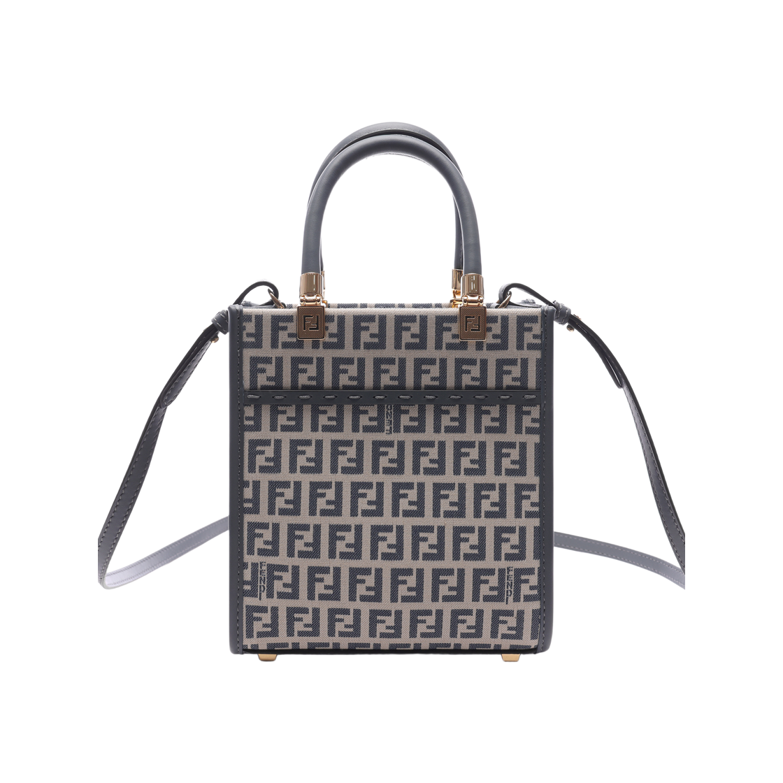 8BS092 ARBN F1NPH 24S [25% 쿠폰] Fendi Mini Sunshine Shopper Bag Blue