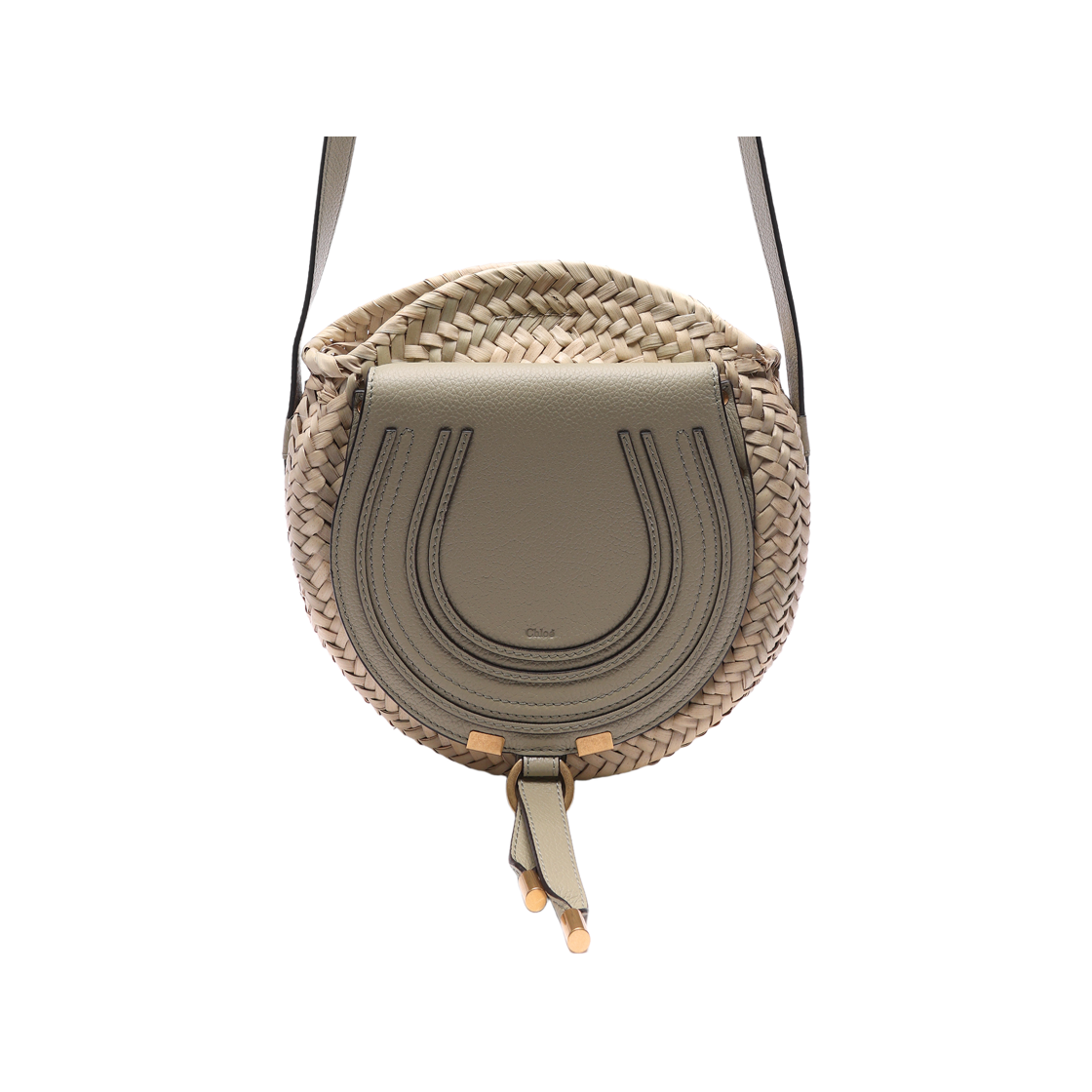 [25% 쿠폰] 끌로에 마르씨 크로스바디 베스킷백 페이디드 그린([25% 쿠폰] Chloe Marcie Crossbody Basket Bag Faded Green) - 2