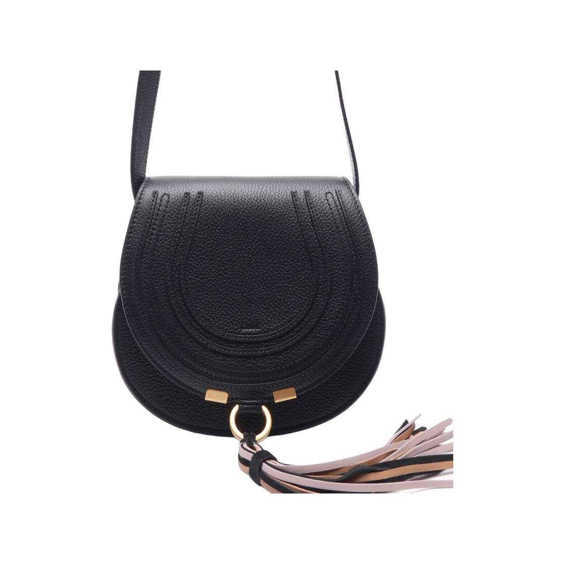 CHC22WS680J25_001_22F [25% 쿠폰] Chloe Marcie Small Saddle Bag Black