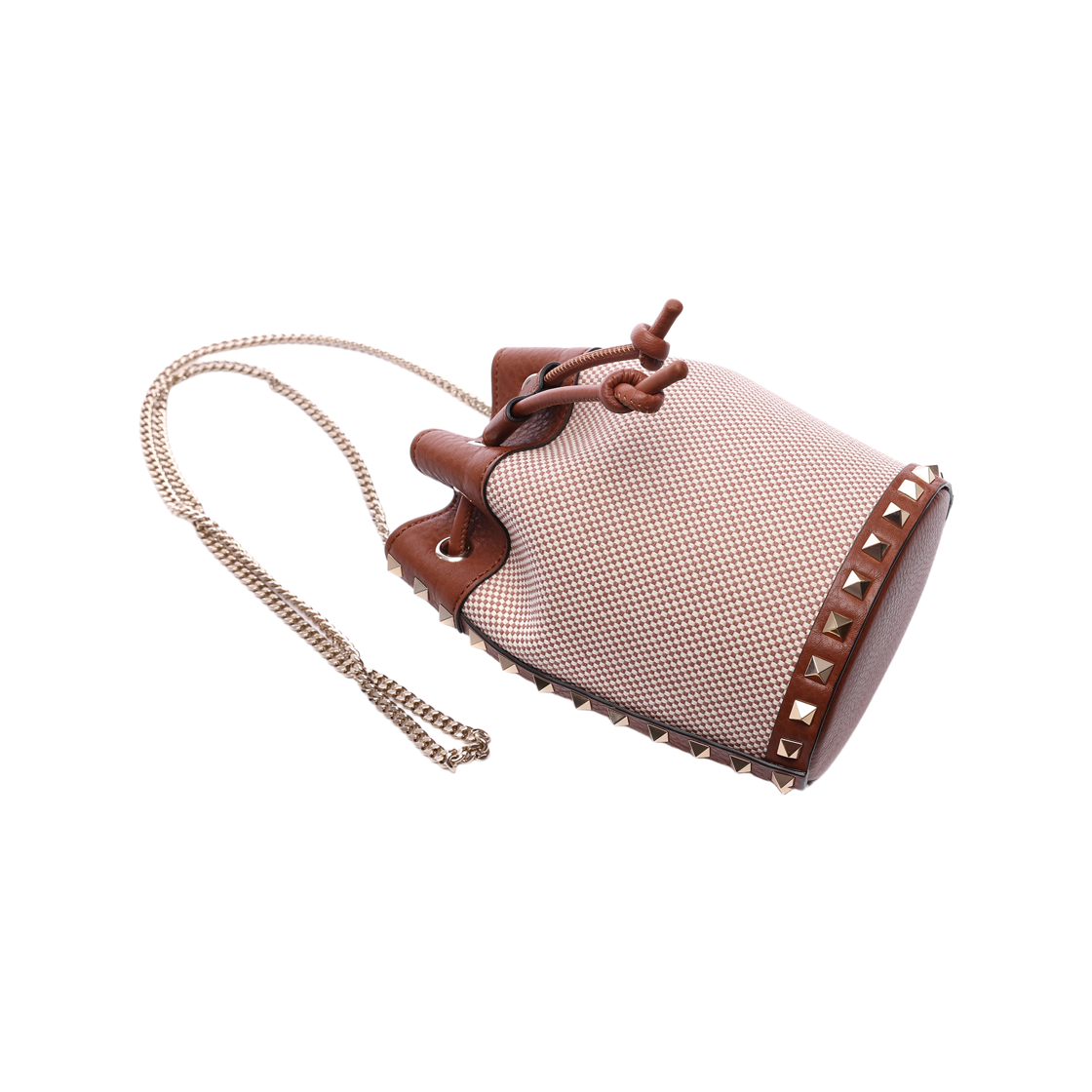 [25% 쿠폰] 발렌티노 락스터드 버킷백 브라운([25% 쿠폰] Valentino Rockstud Bucket Bag Brown) - 5