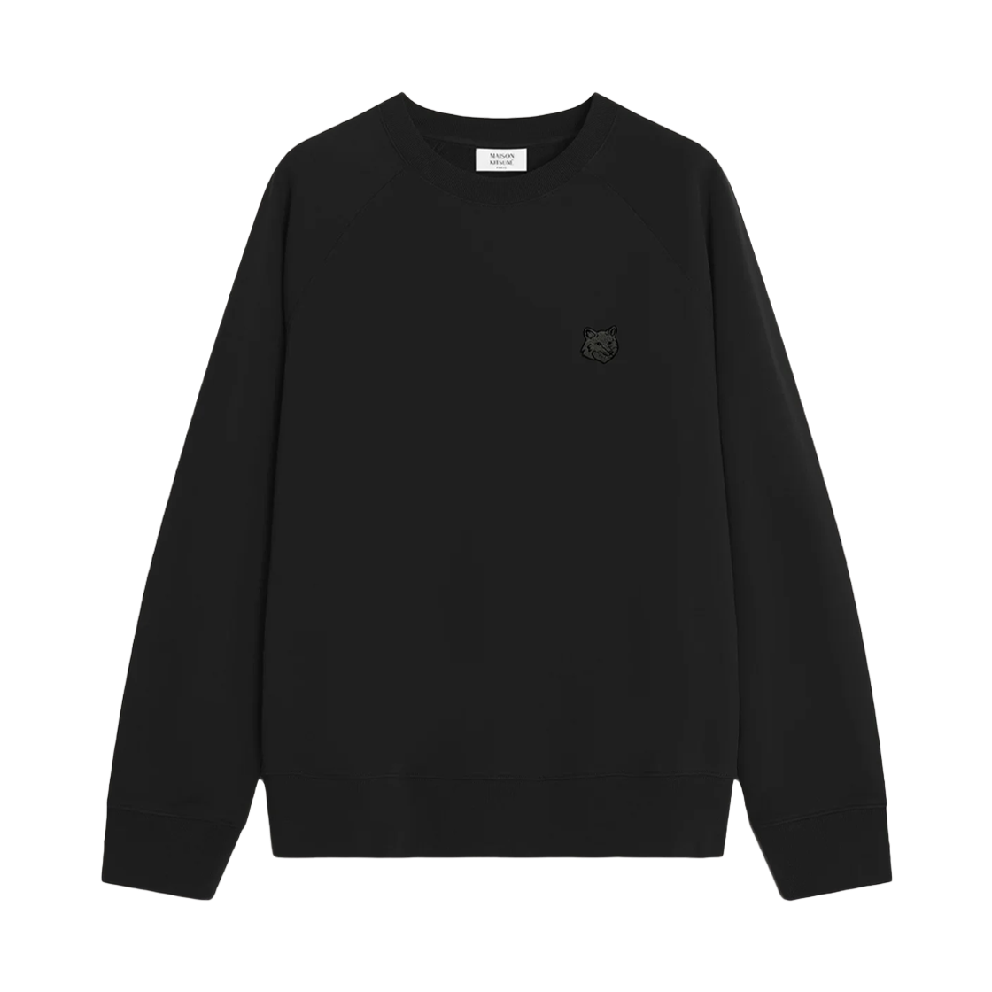PM00306KM0340 P199 [25% 쿠폰] Maison Kitsune Fox Head Oversize Sweatshirt Black