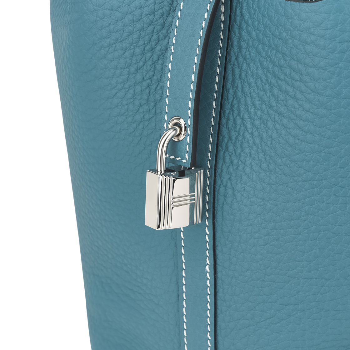 에르메스 피코탄 락 18 백 클레망스 & 팔라듐 하드웨어 뉴 블루 진(Hermes Picotin Lock 18 Bag Clemence & Palladium New Bleu Jean) - 3