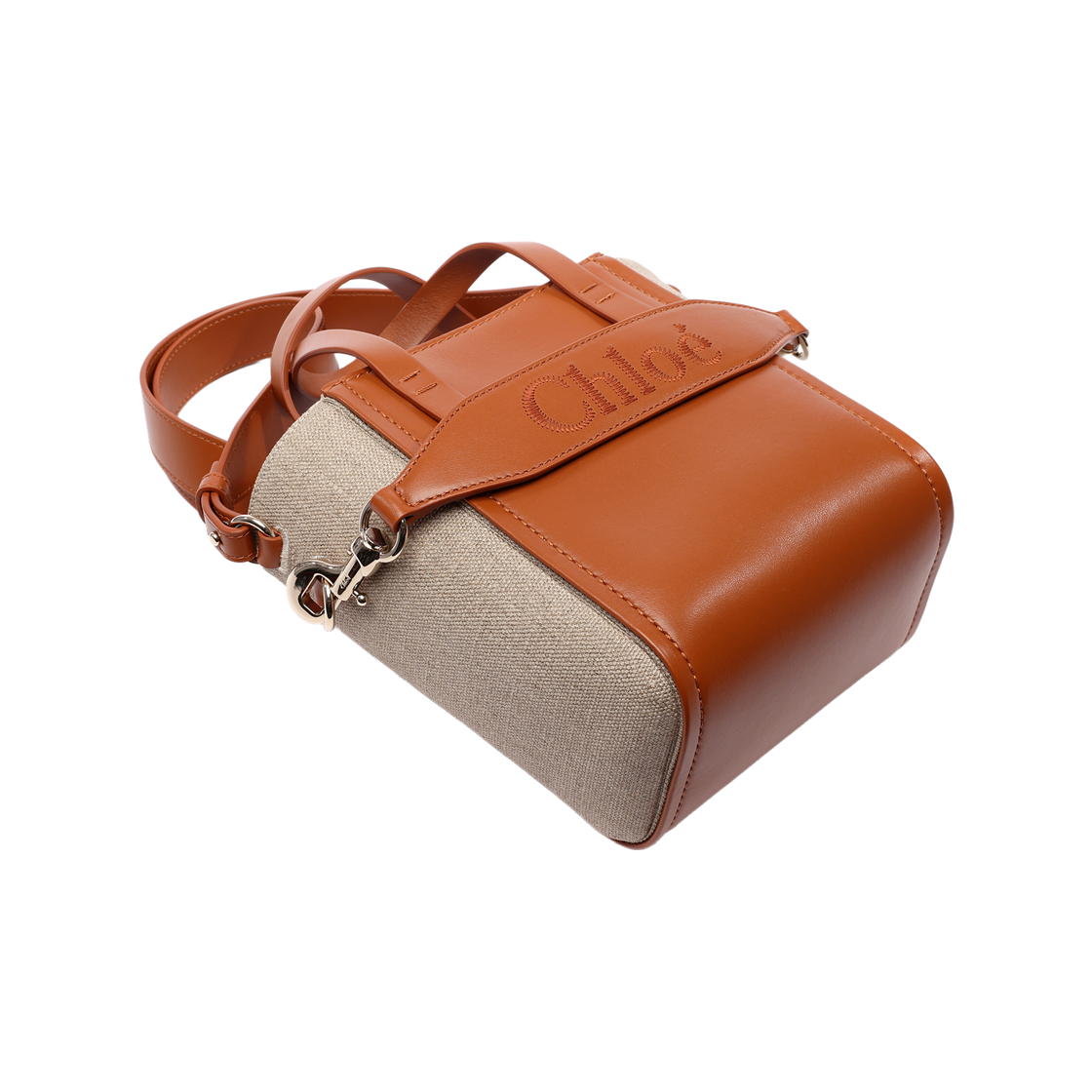 [25% 쿠폰] 끌로에 센스 스몰 토트백 카라멜([25% 쿠폰] Chloe Sense Small Tote Bag Caramel) - 5