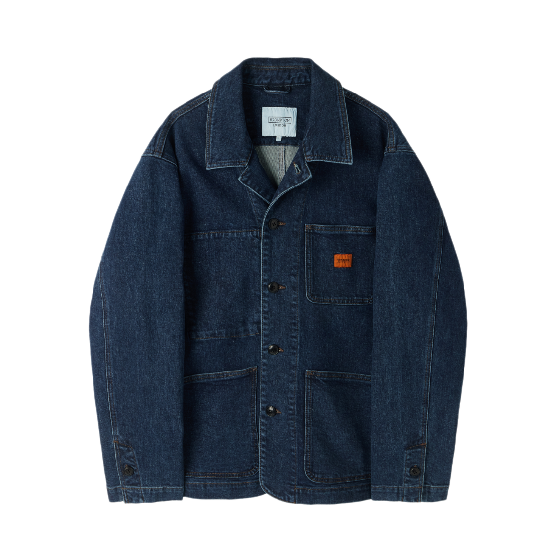 P253MJK462062 BROMPTON LONDON Candiani Denim Jacket D Blue