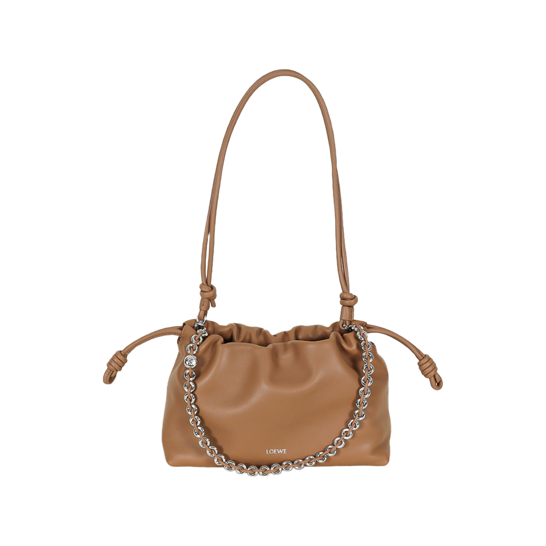 A411FCRX75 9579 [25% 쿠폰] Loewe Medium Flamenco Purse Bag in Mellow Nappa Lambskin Mocha