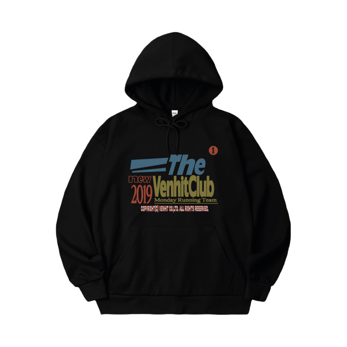 벤힛 MRT 후드티 제트블랙(venhit MRT hoodie zblack)