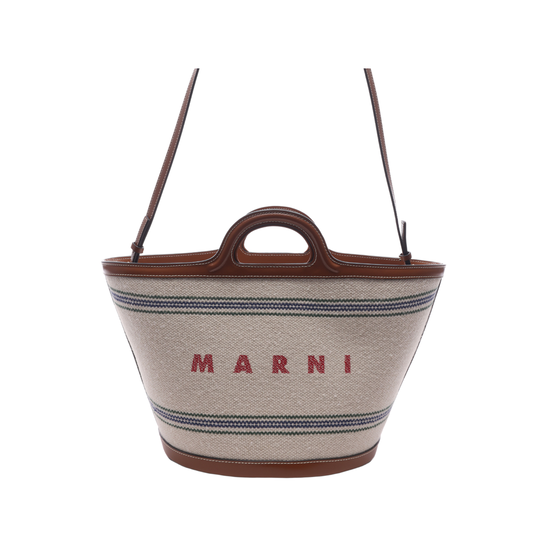 BMMP0097U2 P6457 ZO706 [25% 쿠폰] Marni Tropicalia Tote Bag Natural Moka