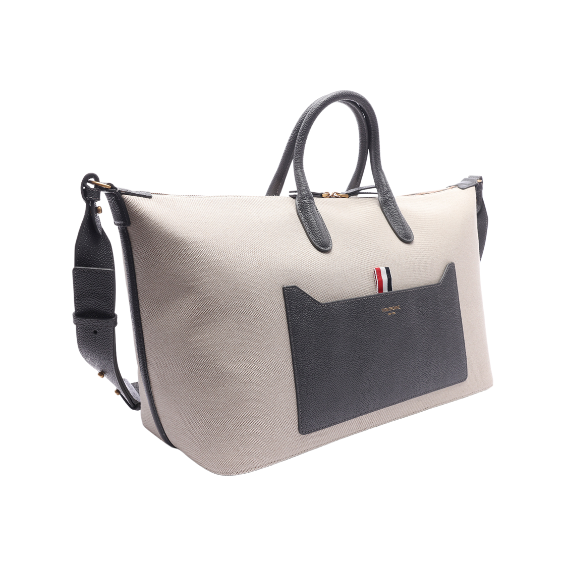 [25% 쿠폰] 톰브라운 코튼 캔버스 미디움 더플백 내츄럴([25% 쿠폰] Thom Browne Cotton Canvas Medium Duffle Bag Natural) - 3
