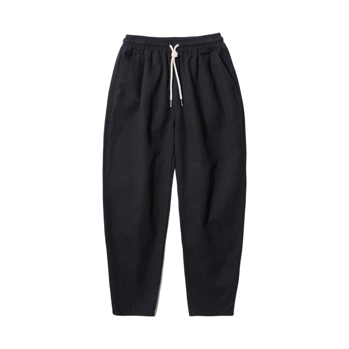 CJLP7509_Black_29 WV PROJECT Plain summer cotton banding Pants Black CJLP7509