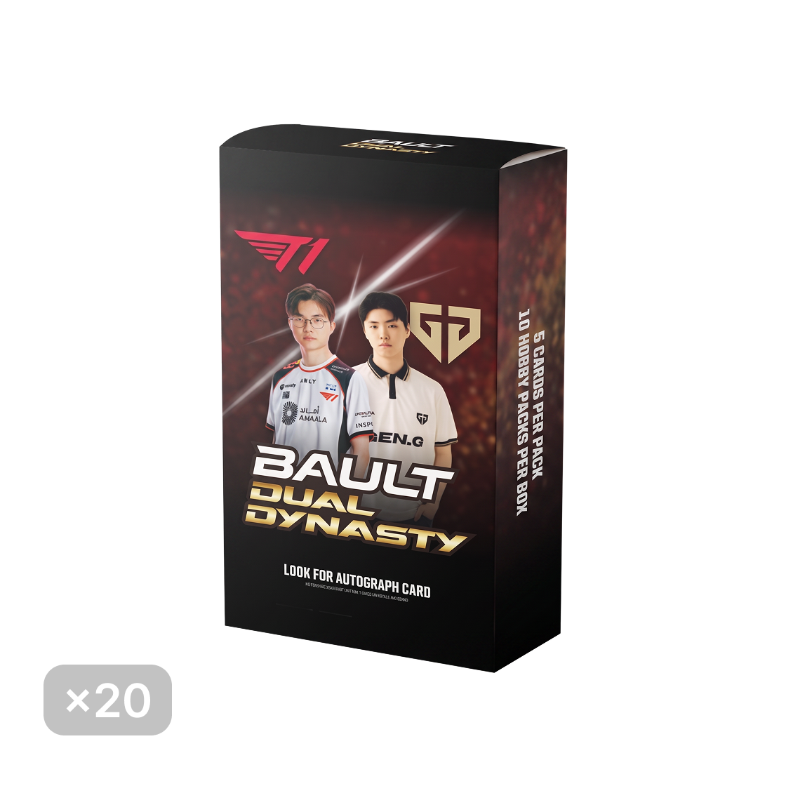볼트 트레이딩 카드 2026 듀얼 다이나스티 T1 vs 젠지 20 박스 (200팩)(Bault Trading Card 2026 Dual Dynasty T1 vs Gen.g 20 Boxes (Pack of 200)) - 1