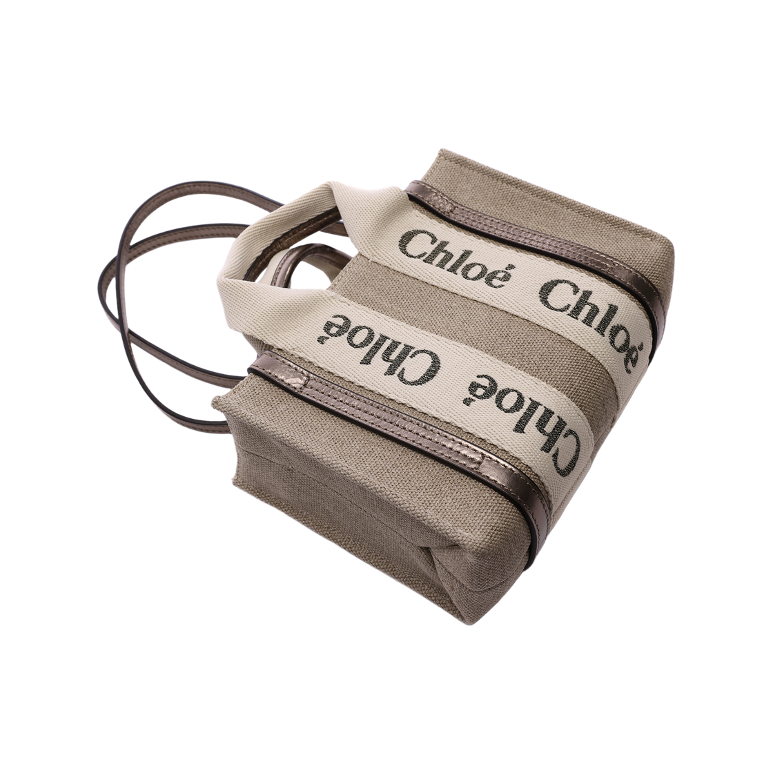 [25% 쿠폰] 끌로에 우디 미니 토트백 그레이([25% 쿠폰] Chloe Woody Mini Tote Bag Gray) - 5