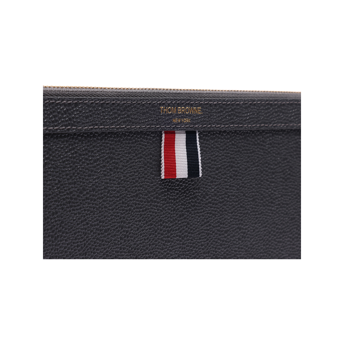 [25% 쿠폰] 톰브라운 페블 그레인 레더 도큐먼트 홀더 다크 그레이([25% 쿠폰] Thom Browne Pebble Grain Leather Document Holder Dark Grey) - 6