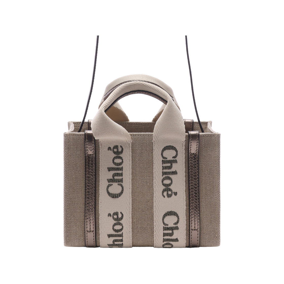 CHC25SP237O81 074 25S [25% 쿠폰] Chloe Woody Mini Tote Bag Gray