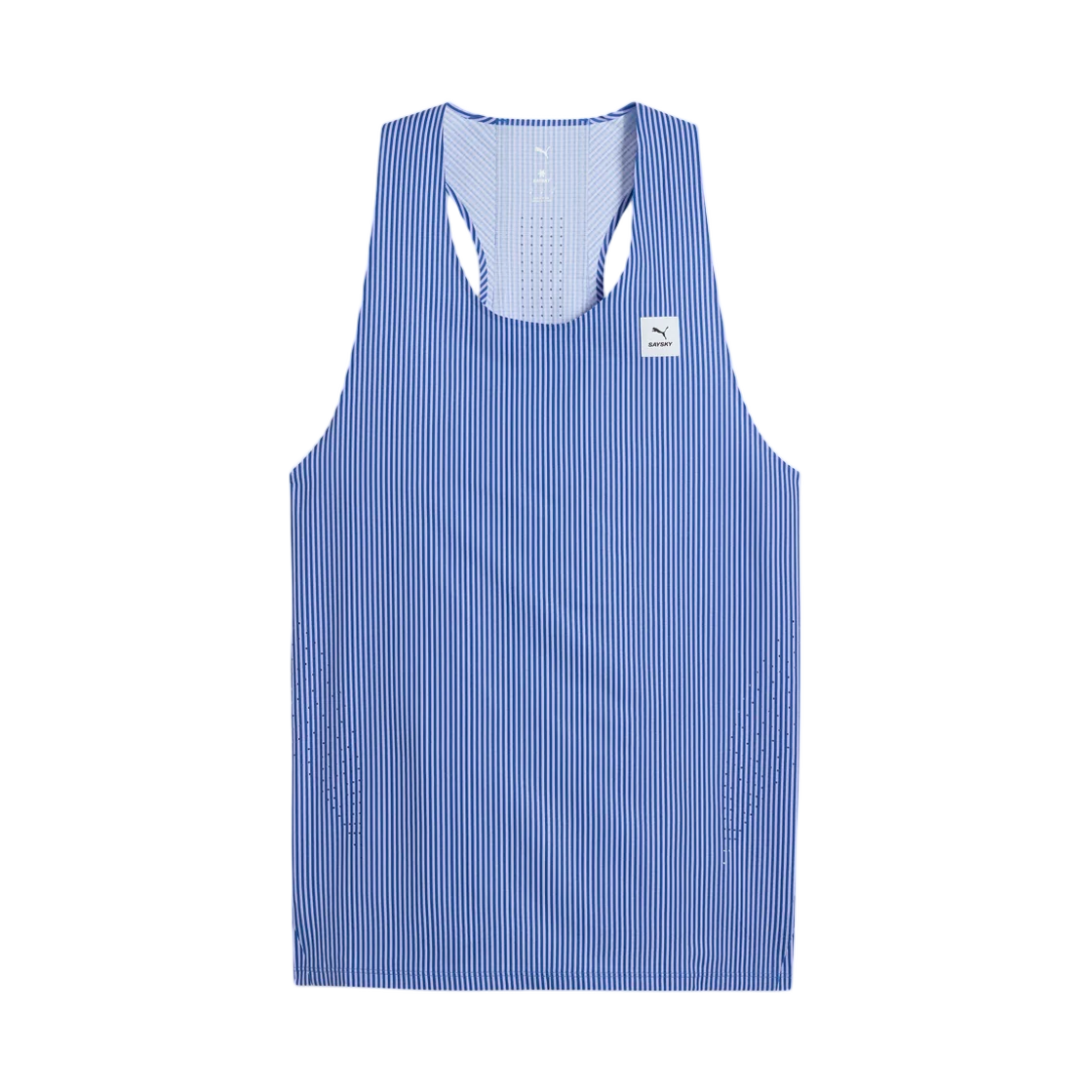 529016-99 Puma x Saysky Ultraweave Singlet Blue Stripe